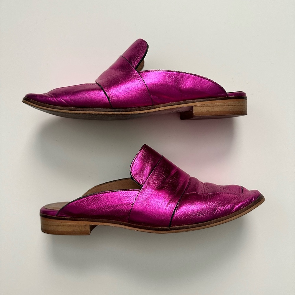 PRICE DEOP- Free People At Ease Loafers in Magenta